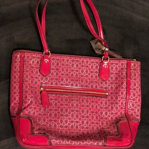 COACH Tote Purse Shoulder Bag Pink